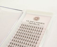 10 D Fertigf�cher aus hochwertigen PBT Fasern von Glam Lashes