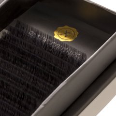 Black Couture Silk Lashes L+ von Lashextend