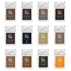 Browhenna Sachets mit allen 12 Farben f�r die Augenbrauenf�rbung