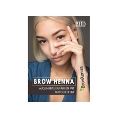 Flyer in Hochglanz von BrowHenna Deutschland