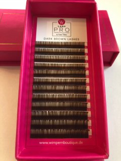 Dark Brown Lashes D+ 0,07 von Wimpernboutique