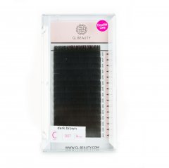 Double Line Lashes - Dark Brown C + CC + D-Curl 0,07
