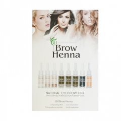Brow Henna Farbkatalog mit Anleitung zum mischen der Farben