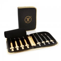 Lashextend Pinzettenetui schwarz mit Glitzer