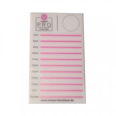 Wimpernplatte weiß-pink Wimpernplatte weiß-pink